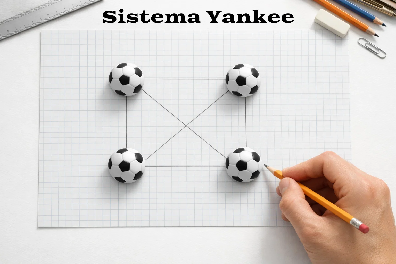 Schema sistema Yankee con undici combinazioni su quattro eventi